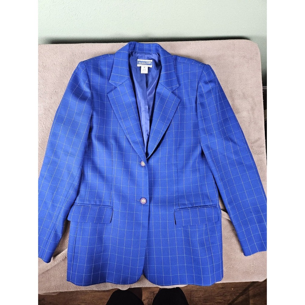 Pendleton Women Blazer Wool 2 Button Jacket Vinta… - image 1